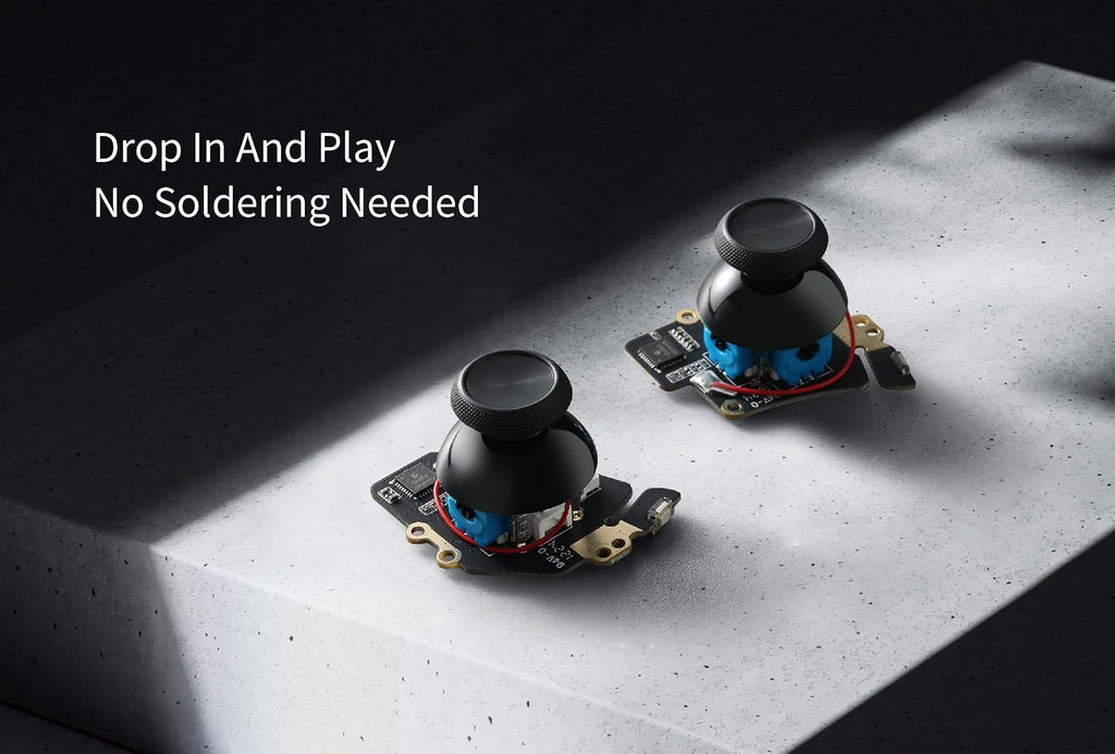 Módulo de Joystick de Efecto Hall GuliKit para Steam Deck OLED, Reemplazo de Joystick Electromagnético con Detección de Toque Original, sin Soldadura, Calibración con un Solo Botón, Joysticks con Tapas (No para LCD)