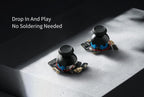 Módulo de Joystick de Efecto Hall GuliKit para Steam Deck OLED, Reemplazo de Joystick Electromagnético con Detección de Toque Original, sin Soldadura, Calibración con un Solo Botón, Joysticks con Tapas (No para LCD)