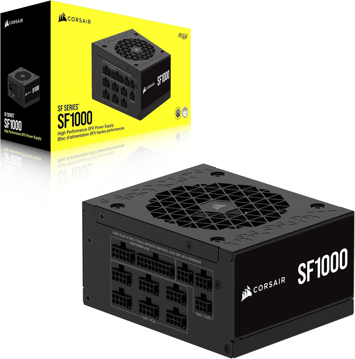 CORSAIR SF1000 (2024) Fuente de alimentación pequeña ATX 3.1 PCIe 5...