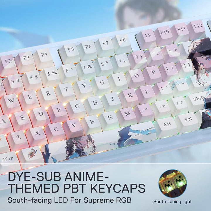 Teclado Gaming RGB Inalámbrico Redragon K728 PRO SE 80% 87 Teclas c...