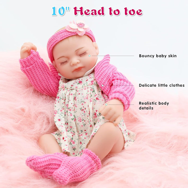 JRLCGYP Muñecas de Bebé de Silicona Completa Niña de Vinilo, Muñeca...