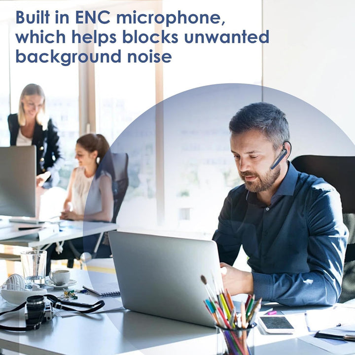 Bluetooth Headset V53 Wireless Earpiece Charging Case