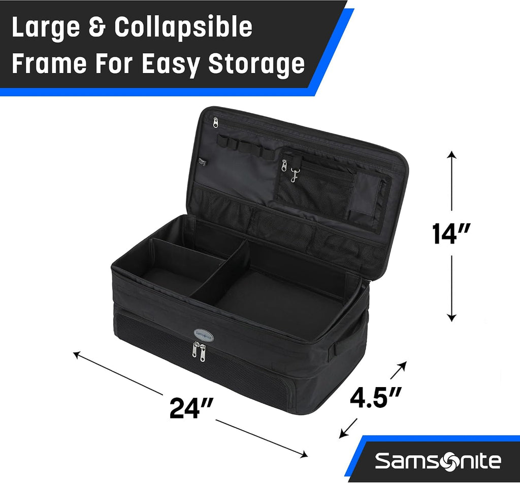 Samsonite Organizador de maletero de golf, almacenamiento plegable con