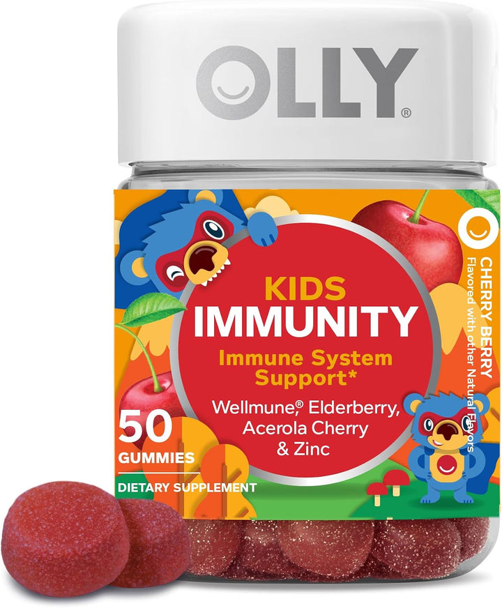 Suplementos probióticos de goma multivitamínico OLLY Kids, Mighy Im...