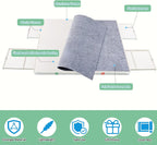 Juego de rompecabezas de 1500 piezas con cajones y tapa, tabla portátil para rompecabezas de 35" x 27", para adultos, mesas de rompecabezas con cajones