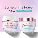 Olay Super Cream con protector solar SPF 30, hidratante facial lige...