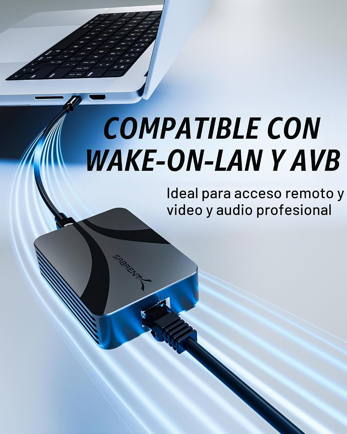 SABRENT Adaptador Ethernet Thunderbolt y USB4 de 10 GbE, USB-C (NT-P10G)