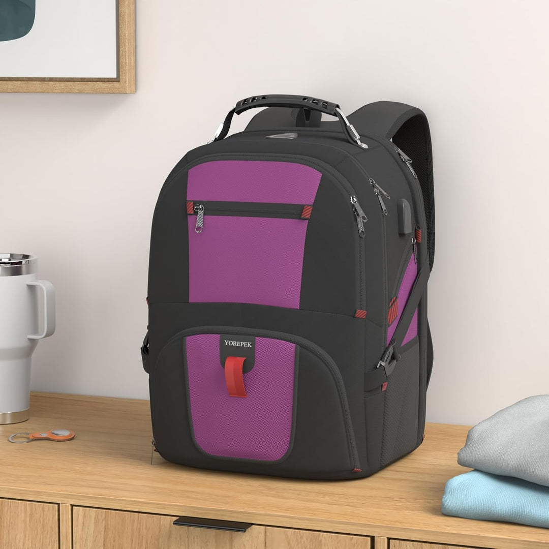 YOREPEK - Mochila de viaje extra grande de 50L, mochilas para portá...