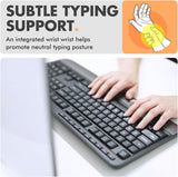 Teclado con cable X9, escritura cómoda, teclado USB ergonómico de t...
