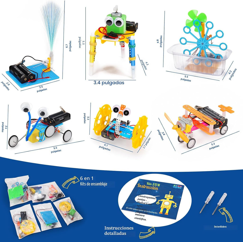 STEM Kits para Kids Robotics Kit Set, Boys Craft Educational STEM Toys Gifts