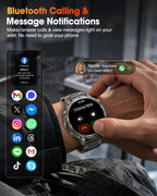 Reloj inteligente militar con GPS incorporado para hombres, reloj