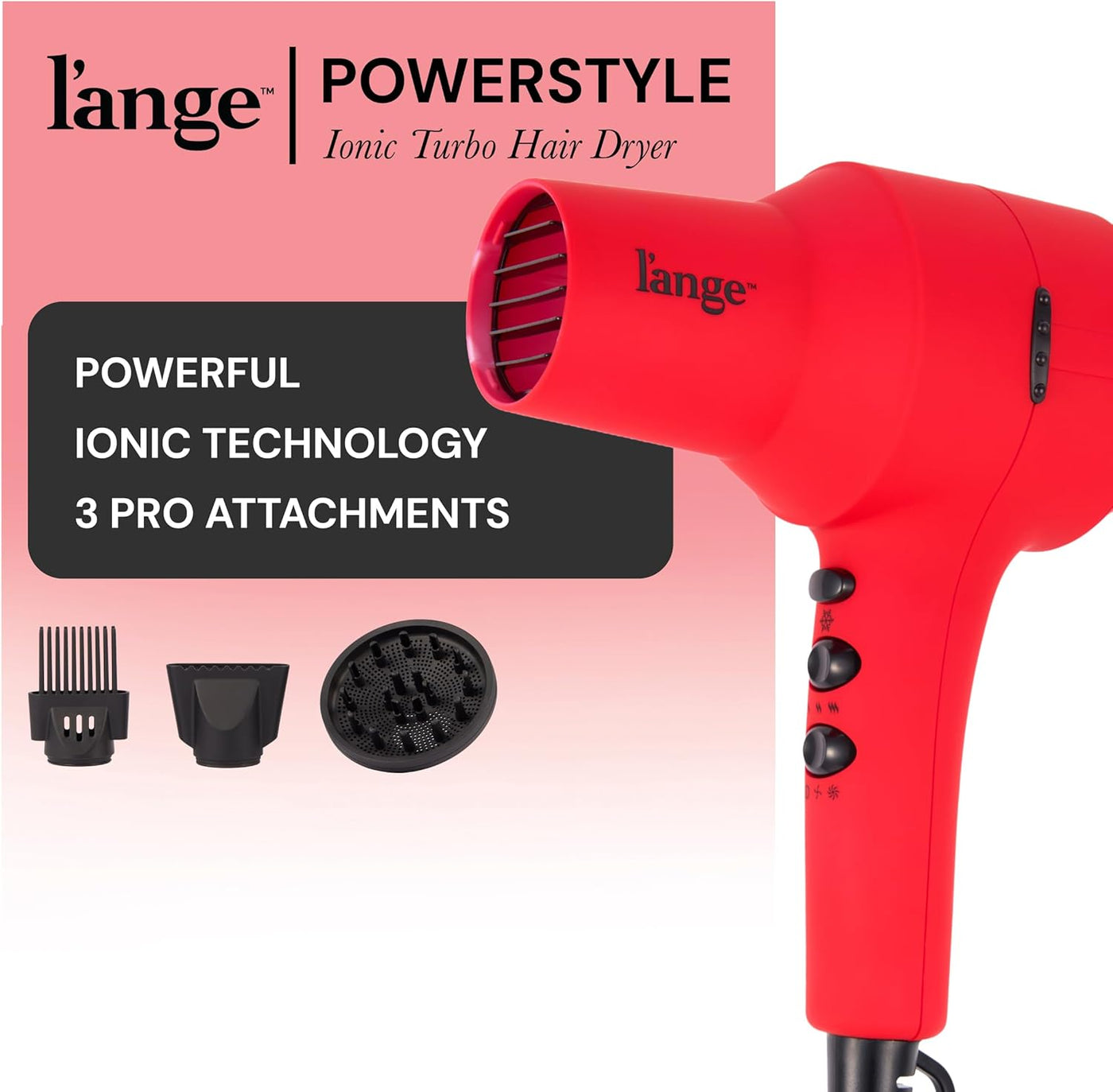 L'ANGE HAIR Secador de pelo iónico PowerStyle Turbo | 1875W de...