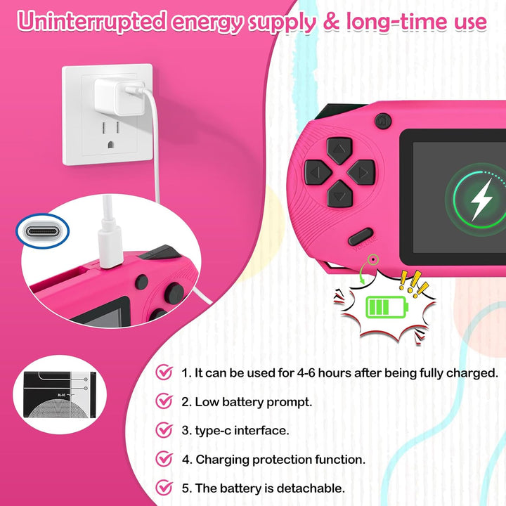 Consola portátil de 16 bits para niños, reproductor de juegos retro...