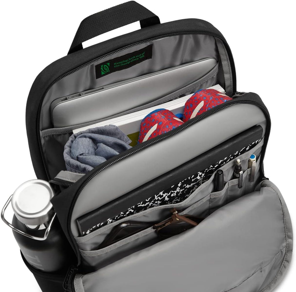Timbuk2 Parkside Mochila para laptop 2.0, Eco Negro, Tamaño único, Computadora portátil