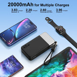 NOBIS Cargador portátil de 20000 mAh, batería de 45 W, carga rápida...