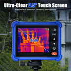 Cámara de imágenes térmicas con pantalla táctil de 3.5 pulgadas, pistola de imagen térmica AIOMEST con resolución IR de 256 x 192, temperatura de calor de -4 °F a 1022 °F, Wi-Fi, cámara infrarroja