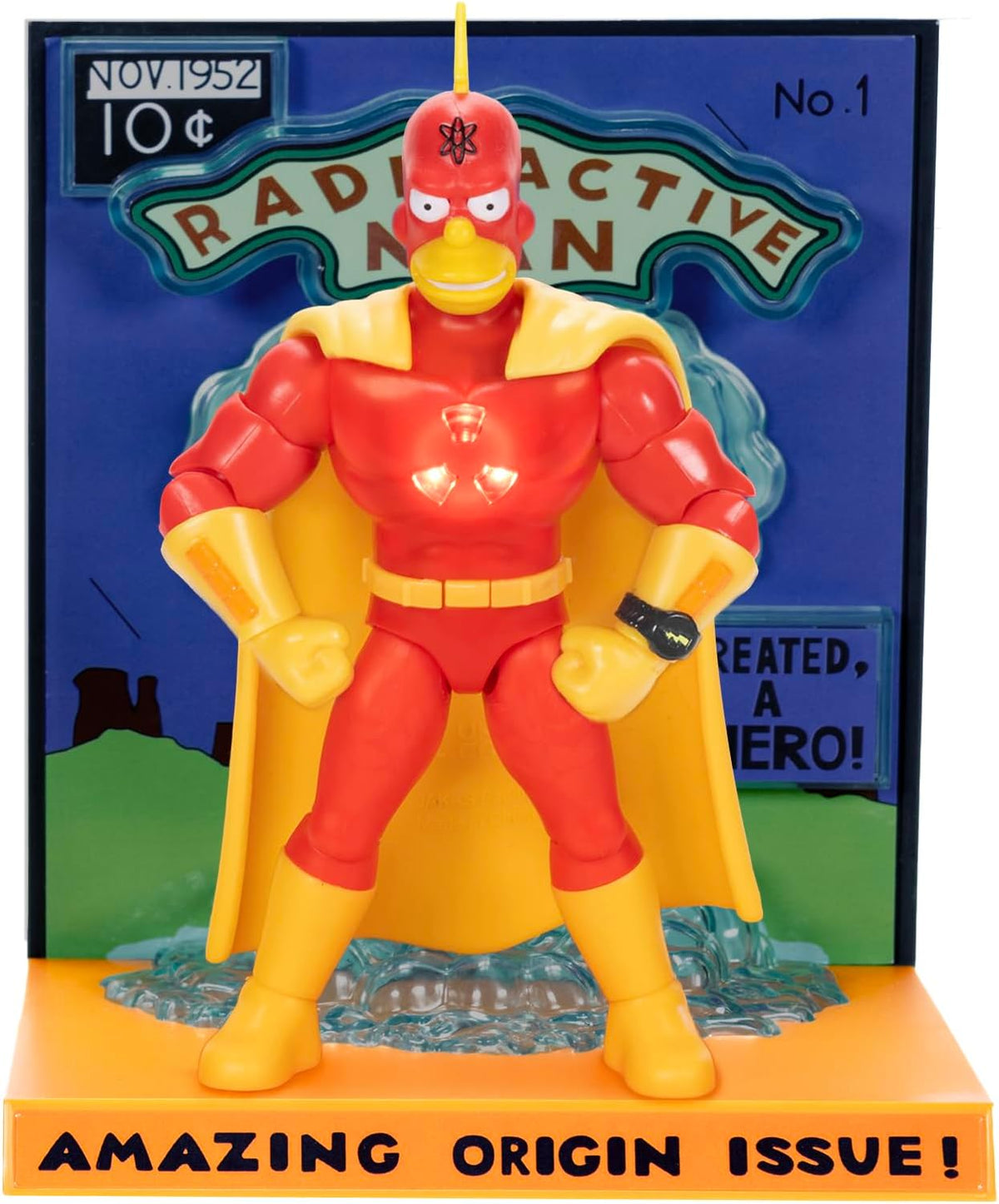 The Simpsons Figura de Acción de Coleccionista Premium Radioactive Man de 5 pulgadas