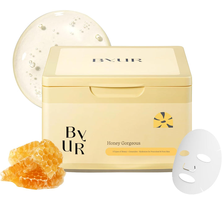 ByUR Honey Gorgeous Daily Aqua Serum Mask (30 unidades) Máscara fac...