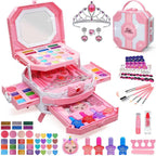 Juegos de maquillaje para niñas de 5 a 8 años, kit de maquillaje de...