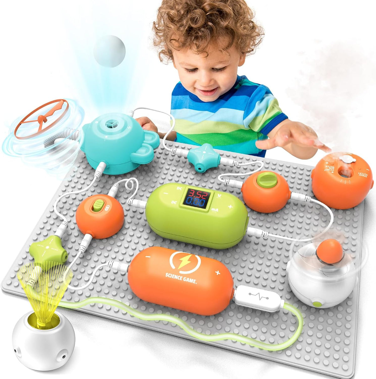 Kit de electrónica para niños de 5 a 7 años, kit de circuito científico de