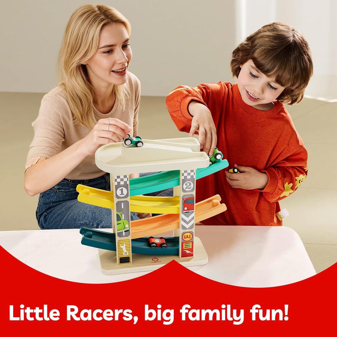 TOP Bright Juguetes de rampa de madera para niños pequeños de 1 a 2...