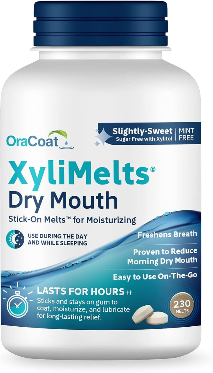Oracoat XyliMelts - Discos hidratantes para la boca seca, sin azúca...