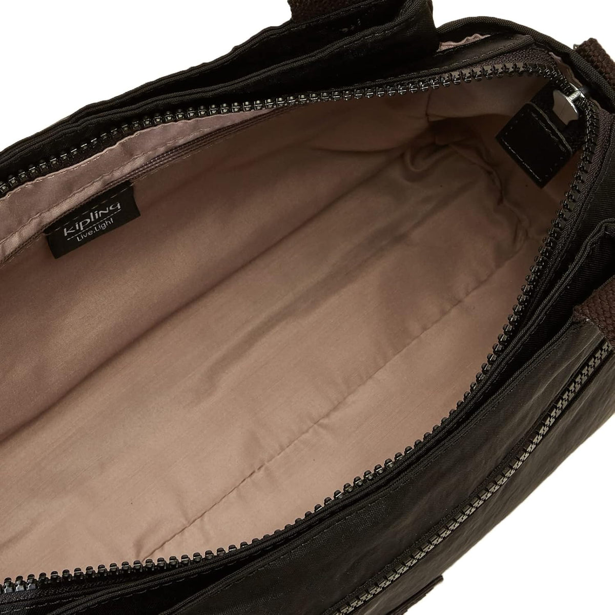 Kipling Elysia Bolso bandolera convertible sólido, Negro (Black Noir)