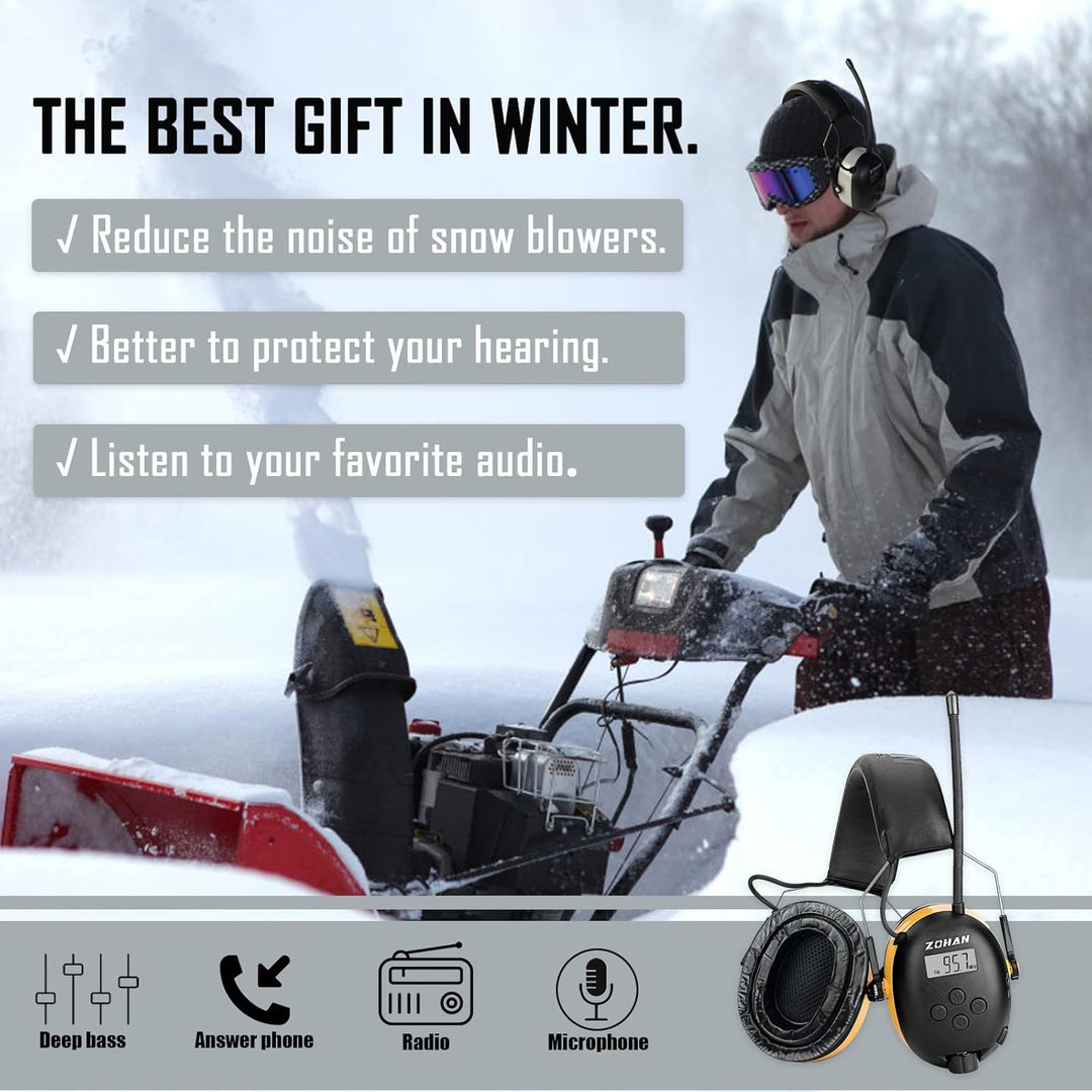 ZOHAN AM\/FM Radio Headphone with Digital Display,Ear Protection No...