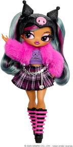 LOL Surprise OMG ama a Hello Kitty y sus amigos - Kuromi - Muñeca de moda inspirada en el personaje de Hello Kitty y Friends - ¡Juega y muestra!