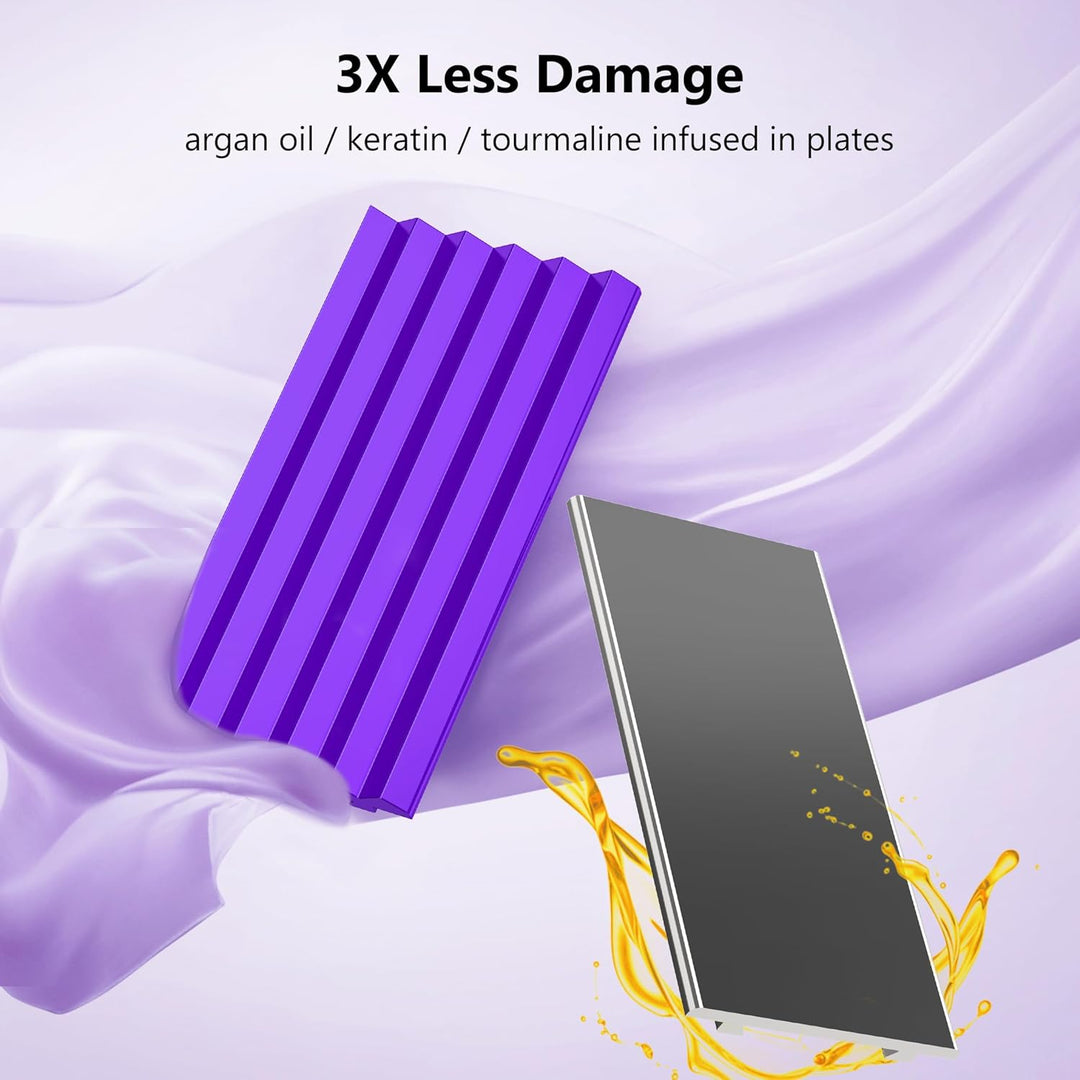 Terviiix Plancha para el cabello con 4 placas intercambiables, plan...