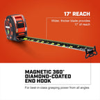 Cinta métrica Crescent Lufkin de 25 pies SHOCKFORCE NITE EYE magnética | LM1325B-02