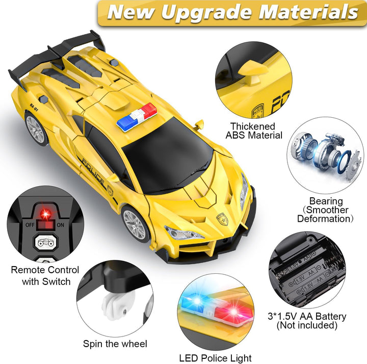 Febyhim - Auto a control remoto, juguetes de transformación con un...