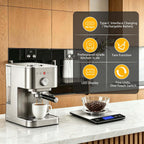 Báscula de alimentos para cocina, báscula de cocina de 33 libras, peso digital de gramos y onzas, báscula de peso de alimentos de acero inoxidable recargable para hornear cocinar, baterías y carga