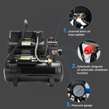 TLSols - Compresor de aire libre de aceite de 2.0 galones, 1.0 HP |...