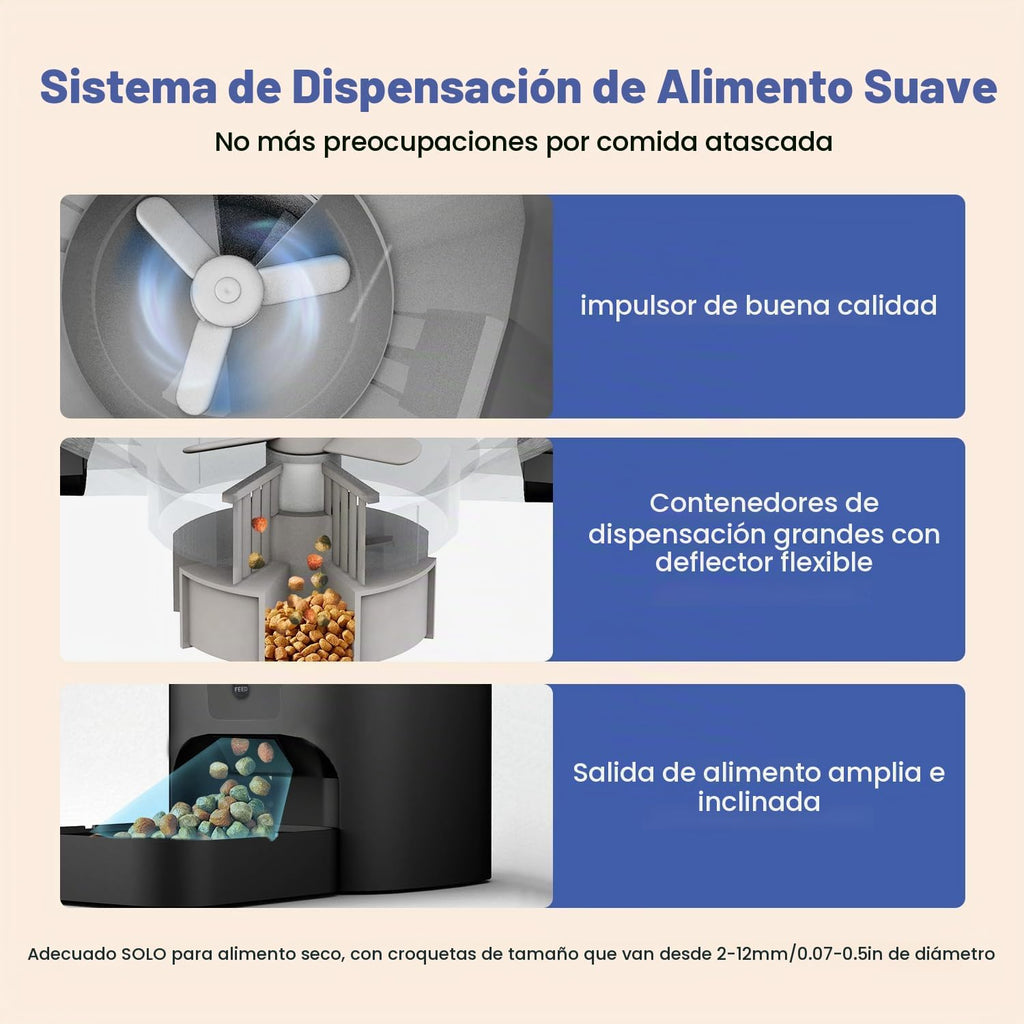 Alimentador automático para gatos, dispensador de alimentos