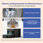 Alimentador automático para gatos, dispensador de alimentos