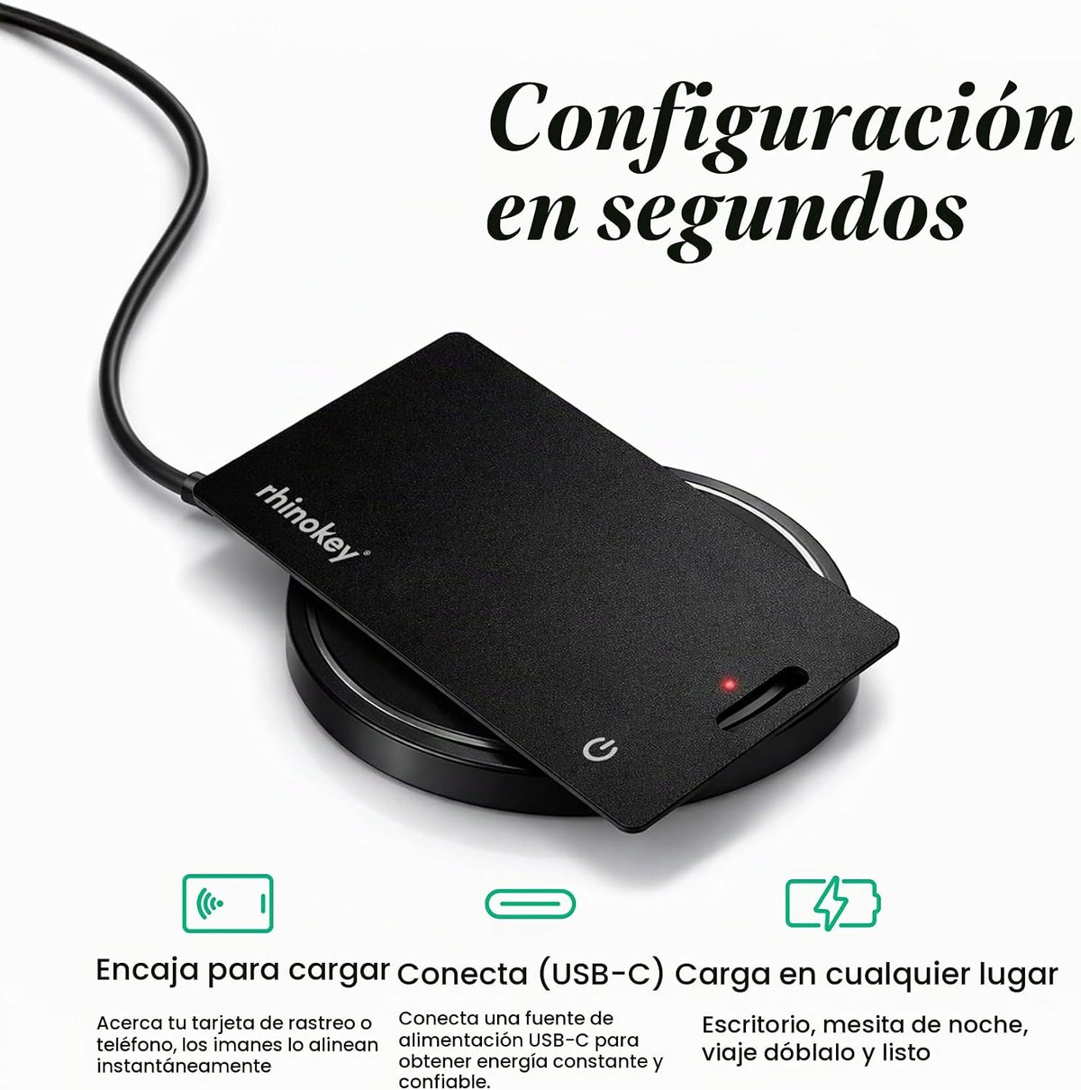 Cargador inalámbrico de 15 W Qi 1.2 almohadillas de carga