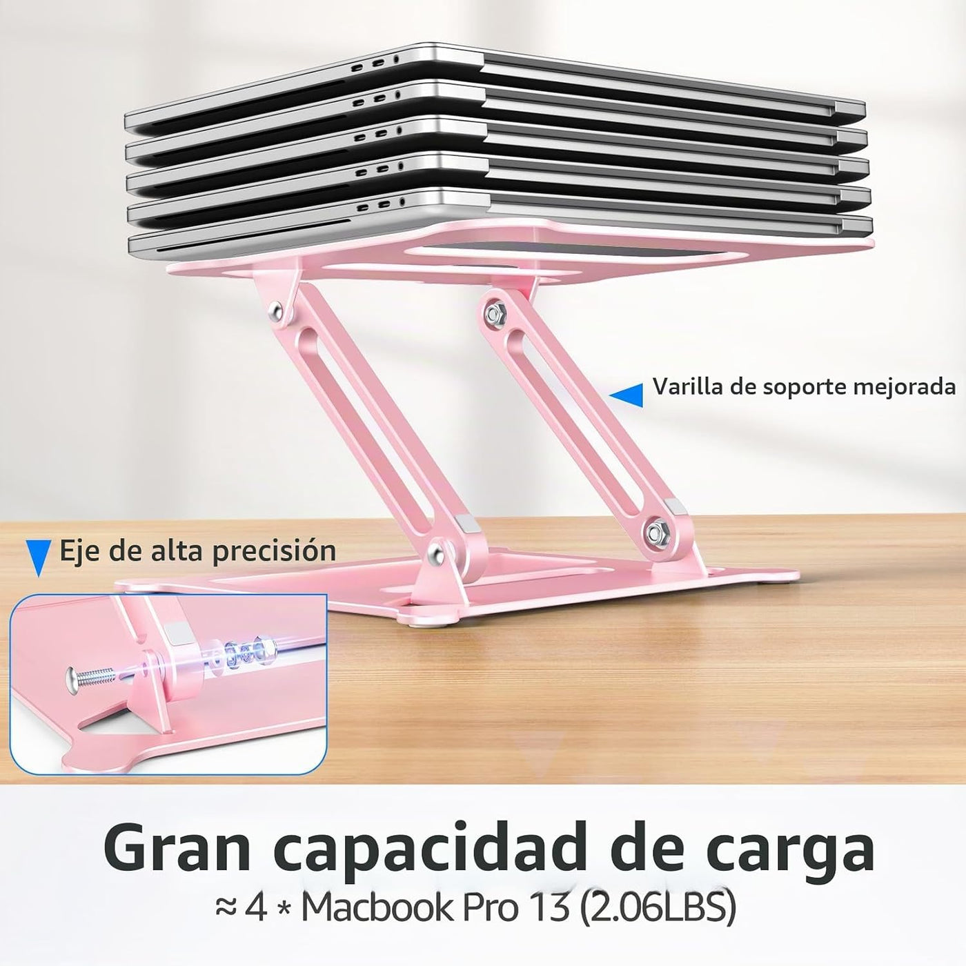 Urmust - Soporte de aluminio ligero para laptop y notebook de hasta...