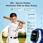 ENOMIR Reloj inteligente para niños con monitor de salud, podómetro, 2