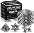 Bolas magnéticas de construcción creativa de plata 1000PCS para adultos