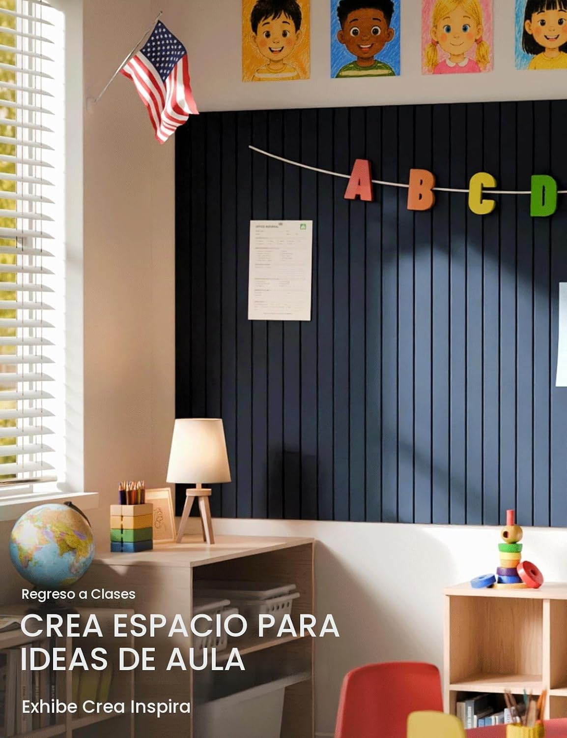Tablero de anuncios de fieltro y tablero de corcho alternativo 48