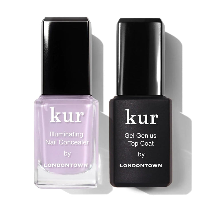 LONDONTOWN Corrector de uñas y gel Genius Top Coat Duos, ilumina e...
