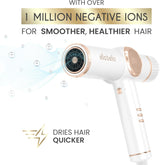 ELLA BELLA® Secador de pelo iónico profesional con difusor \u2022 S...