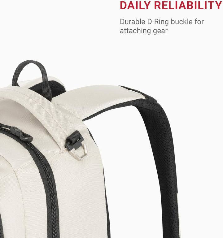 SwissGear 1186 Travel Gear Mochila Bungee Ligera, Crema\/Negro, 17...