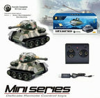 Mini WWII Gris Alemán Tigre RC Tanque Juguete 1/72 Escala Modelo Electrónico Radio Control Remoto Vehículo Tanque