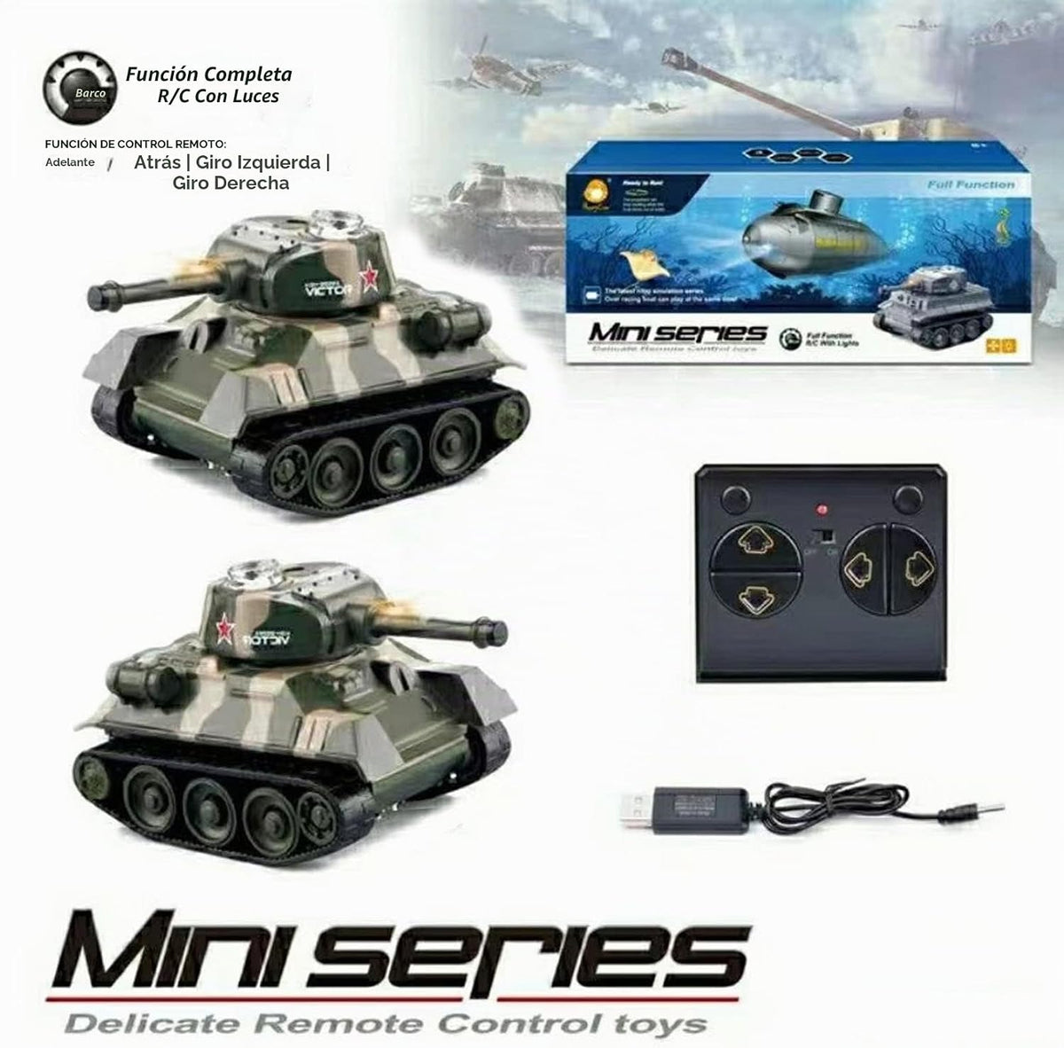 Mini WWII Gris Alemán Tigre RC Tanque Juguete 1/72 Escala Modelo Electrónico Radio Control Remoto Vehículo Tanque