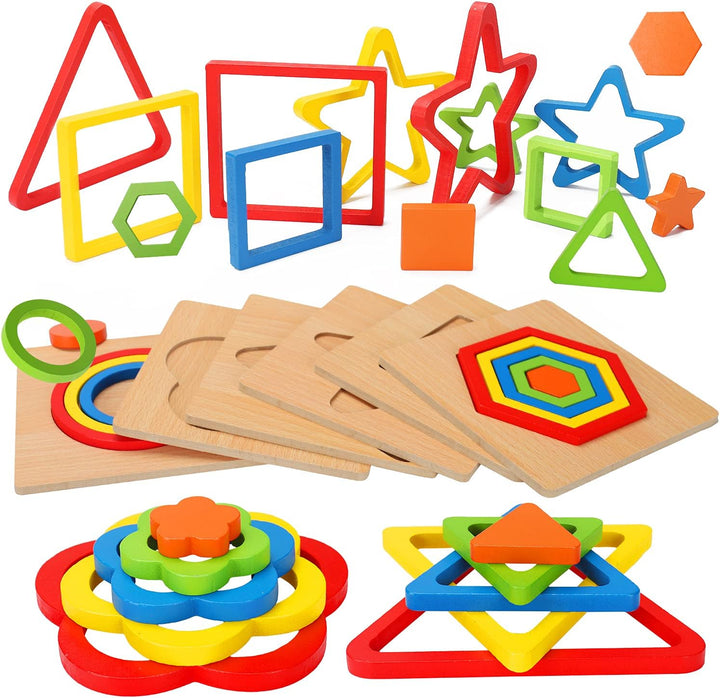 Rompecabezas Montessori para niños pequeños juguete de