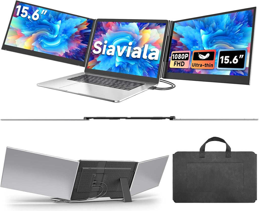 siaviala Extensor de pantalla para laptop de 15.6", monitor por...
