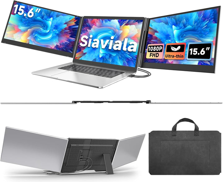 siaviala Extensor de pantalla para laptop de 15.6", monitor por...
