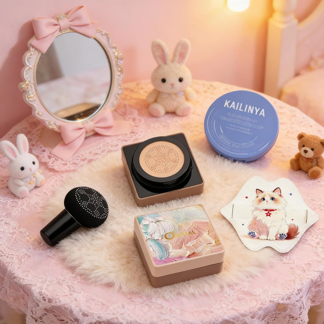Mushroom-Head Cushion Foundation, Setting Powder (3 Shades Availabl...